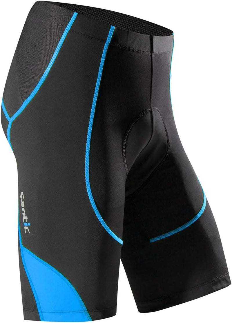 Santic Radlerhose Herren Kurz mit Sitzpolster Radhose Herren Kurz Fahrradhose Herren Gepolstert Rads