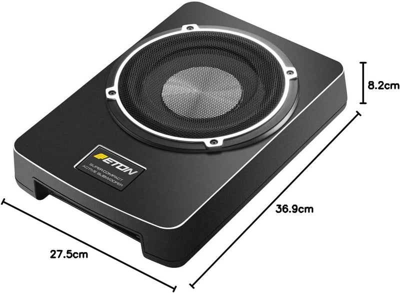 Eton USB 10 Aktivwoofer unter dem Sitz