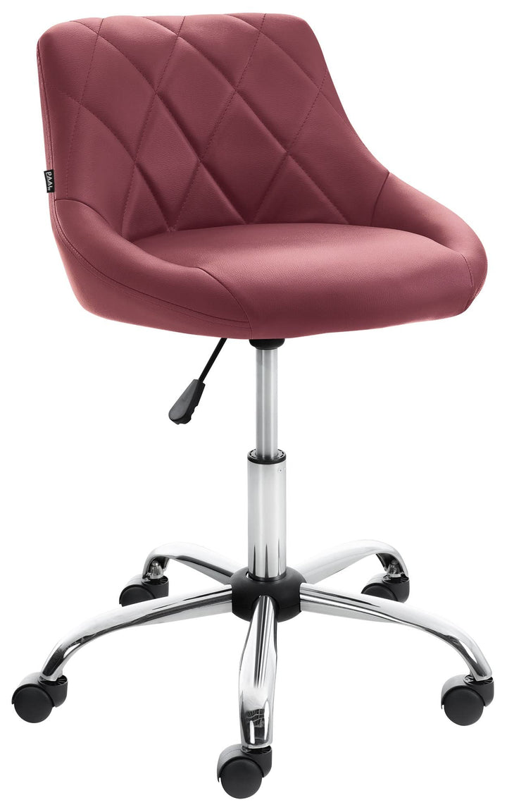 CLP Arbeitshocker Lazio I Kunstleder Oder Stoff I Höhenverstellbarer Arbeitsstuhl I Rollbar, Farbe:B