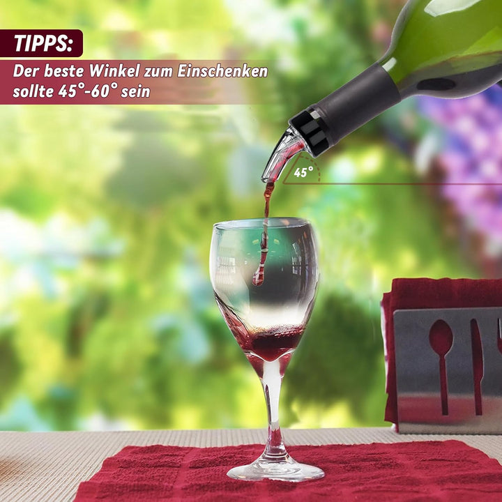 Yeelan 8 Stück 2 cl Flaschenausgiesser Auto-Pour Ausgiesser Dosierausgiesser Bar Portionierer Spirit