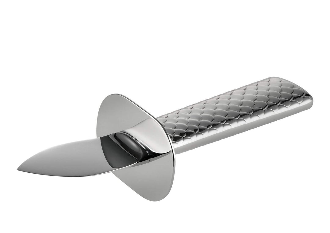 Alessi FM23/44 Colombina fish Austernmesser - Edelstahl 18/10 glänzend poliert. Klinge aus Stahl AIS