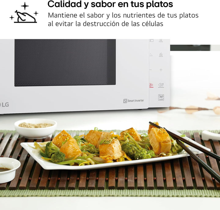 LG - Mikrowelle, Grill, Smart Inverter weiss Bianco, Bianco