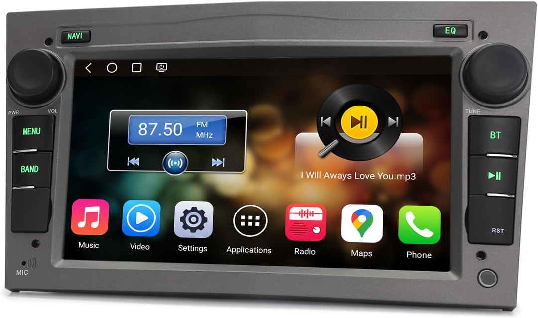 Erisin 7" Qualcomm 8-Kern 4GB+64GB Android 14 Autoradio GPS Navi Für Opel Corsa D Corsa C Astra H Ve
