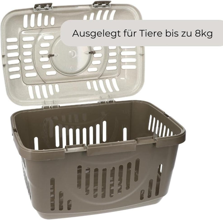 GarPet Transportbox Oben Öffnen Hunde Katzen Kleintier Transport Box Katzenbox Hundebox Open Top Str