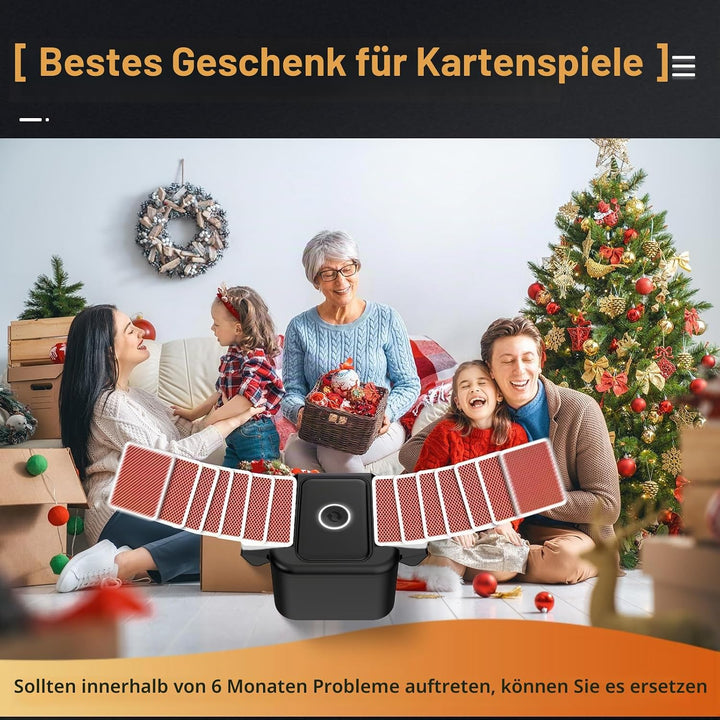 M5 Wiederaufladbar Automatischer Kartenmischer 1-2 Deck, Geräuscharm Elektrische Mischmaschine Karte