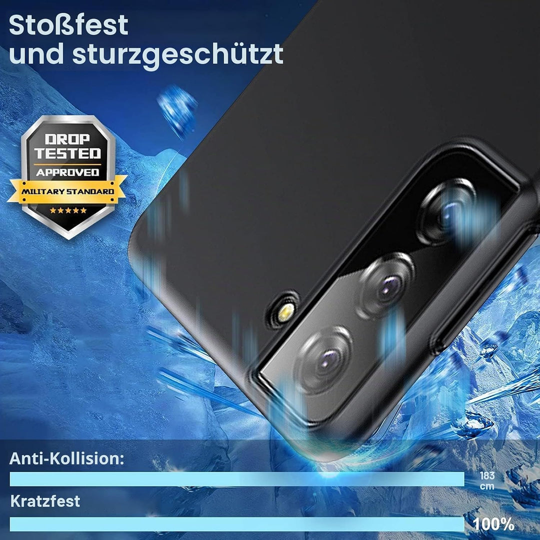sqgylgl Ultradünne Hülle für Samsung Galaxy S21 5G, Extrem Dünn Matte Finish Handyhülle PC Schale [A