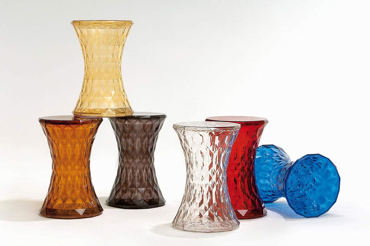 Kartell Stone, Hocker, Fumè Outdoor Fumé, Outdoor Fumé