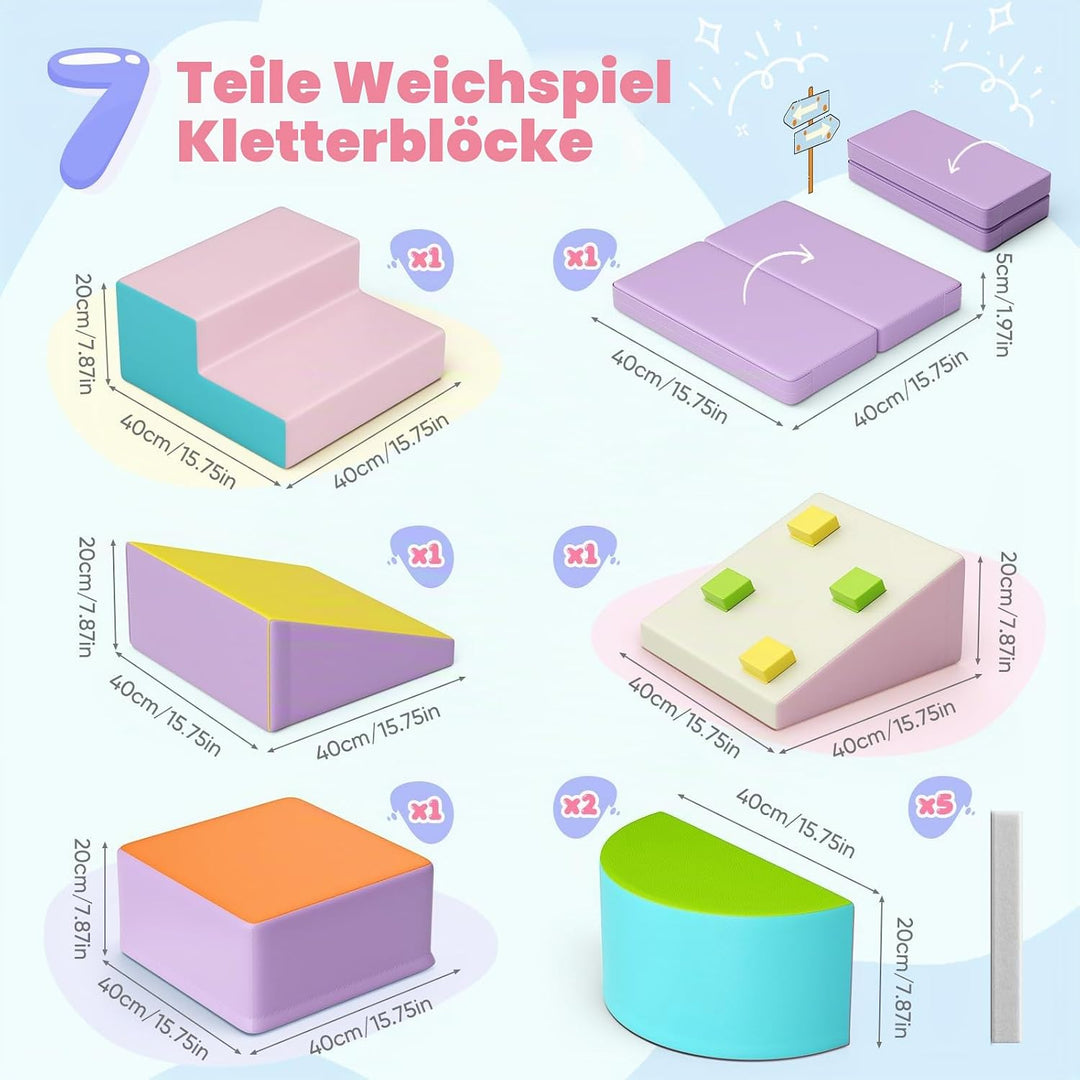 Kinder Schaumstoffbausteine, grosse Schaumstoffbausteine, Indoor-Kletterblöcke, Kinderklettergerüste