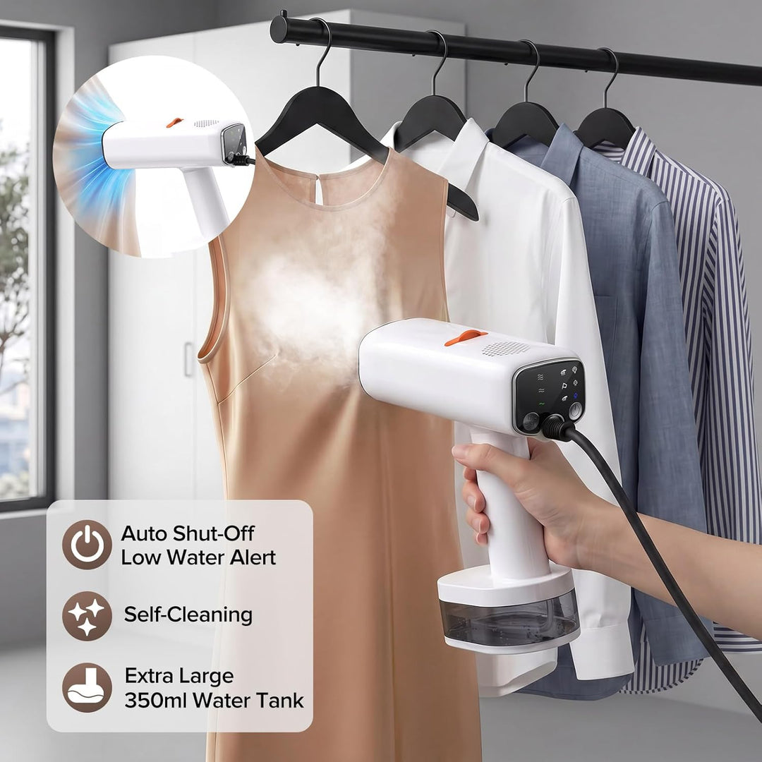Lubluelu 2100W Garment Steamer, Fast-Heating Handheld Clothes Steamer with 6000Pa Suction, Portable