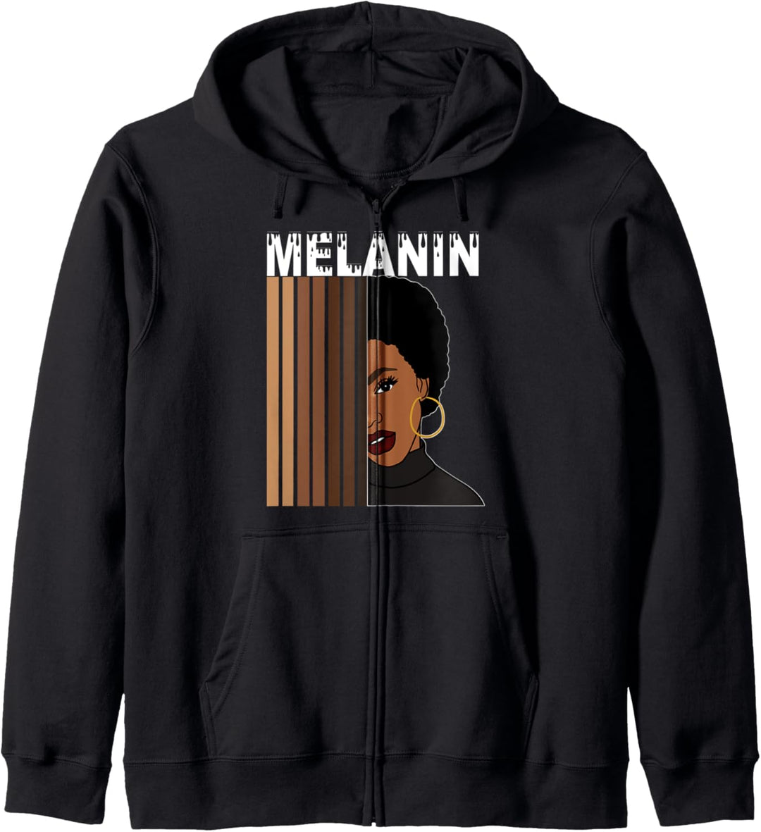 Oheneba: Melanin Shades Black Girl Drippin Afro Pride Queen Kapuzenjacke