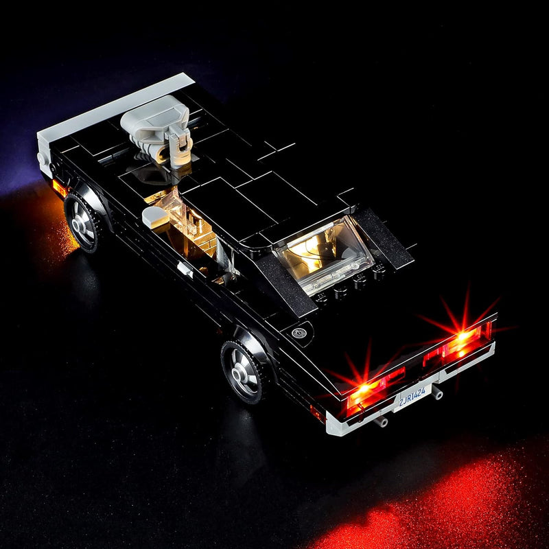 GEAMENT LED Licht-Set Kompatibel mit Lego Fast & Furious 1970 Dodge Charger R/T - Beleuchtungsset fü