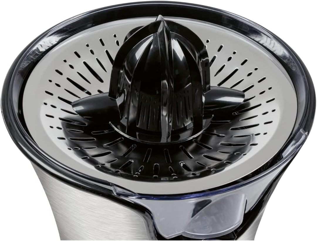 ProfiCook Zitruspresse PC-ZP 1018,Edelstahlgehäuse, Edelstahlsieb, Tropfstopp, automatische Start/St