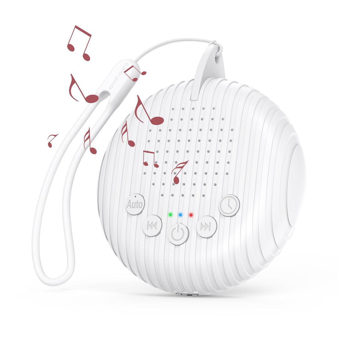 LOFICOPER Soundmaschine White Noise Machine, Tragbare Weisses Rauschen, Kinder Erwachsene Einschlafh