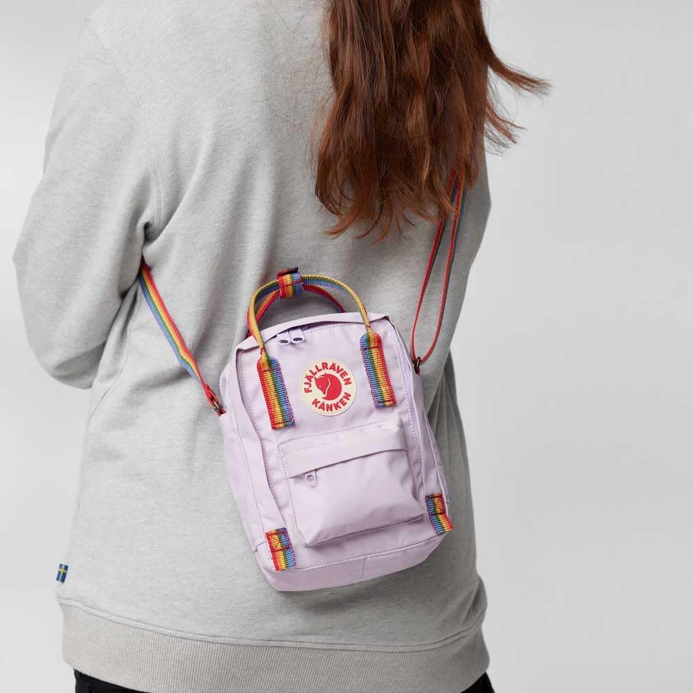Fjällräven Kanken Rainbow Sling, 2.5 Liter/2,5 Liter, pastel lavender/rainbow pattern 2,5 Liter Past