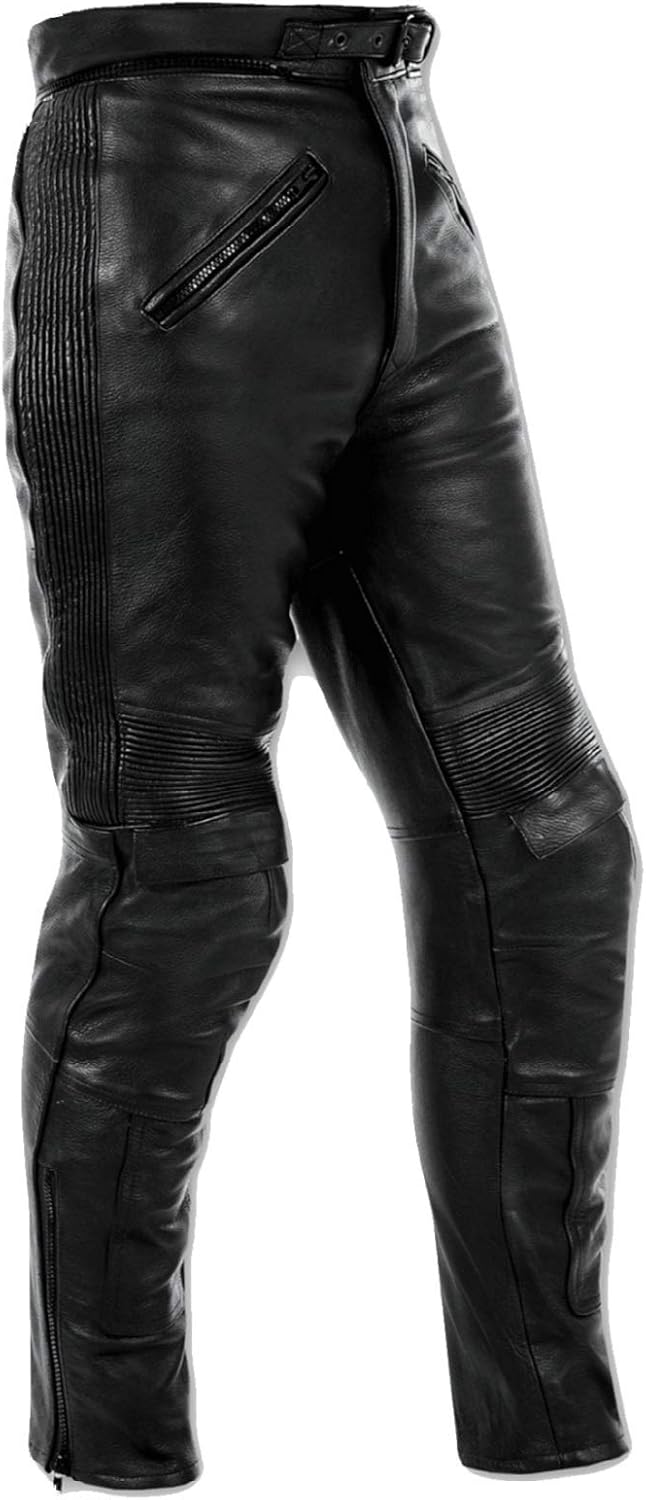 A-Pro Lederhose Motorrad Sport Touring Custom Protektoren CE genehmigt Herren 40 US 40 ( EU 54 ) Man