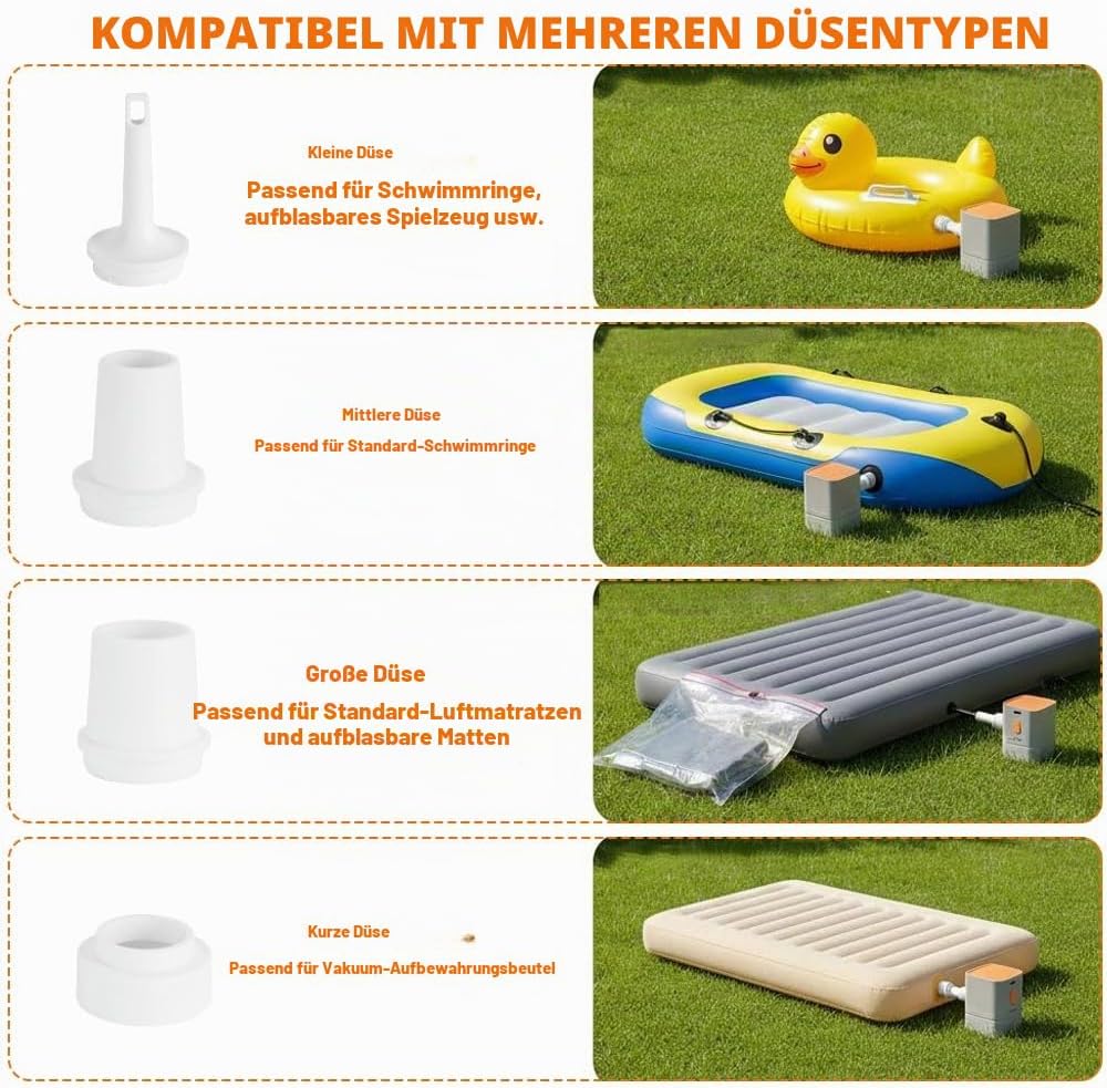 Kabellose Vakuumpumpe, Tragbare Elektrische Luftpumpe Grau, Grau