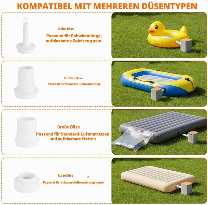 Kabellose Vakuumpumpe, Tragbare Elektrische Luftpumpe Grau, Grau