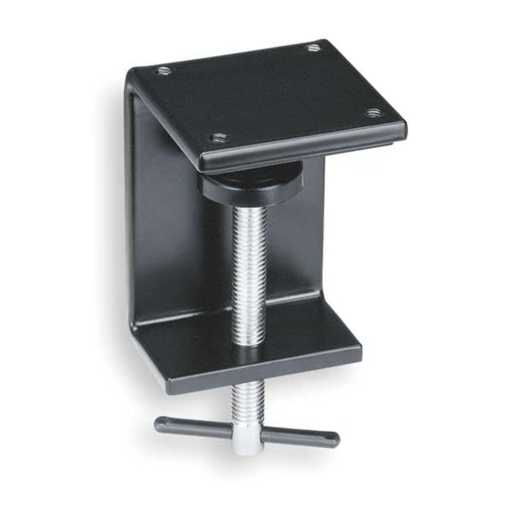 Waldmann 190007019-00014904 Tischklemme für Lupenleuchte, 0-65mm, Schwarz