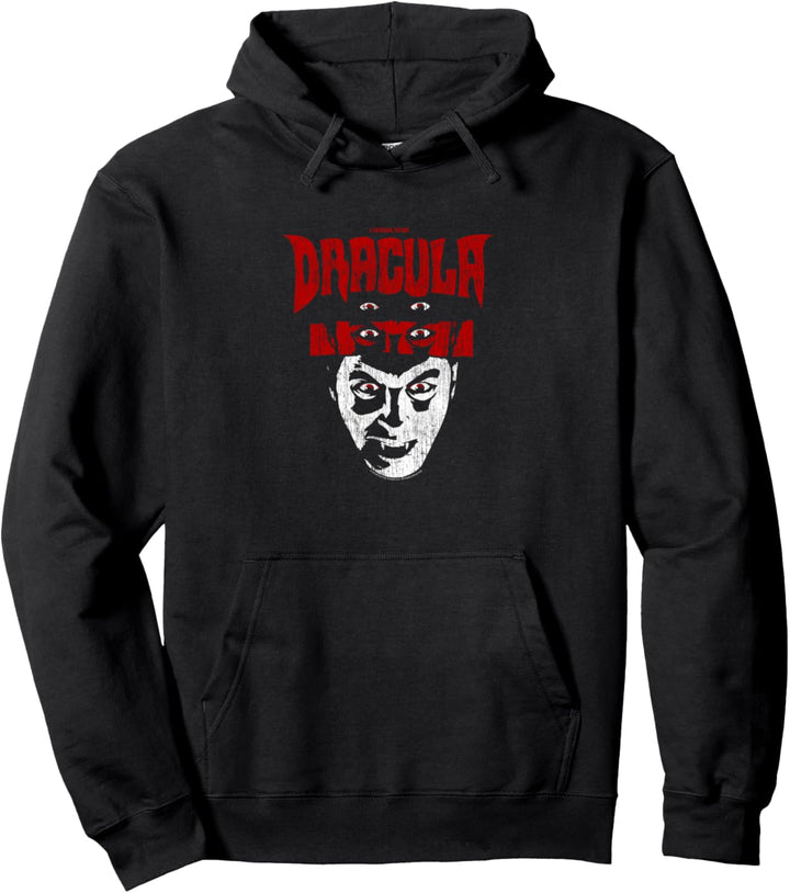 Universal Monsters Distressed Dracula Portrait Logo Pullover Hoodie