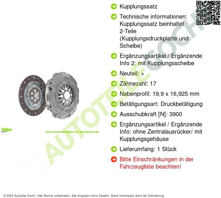 VALEO 2KKIT Umrüstsatz Kupplungssatz 826935