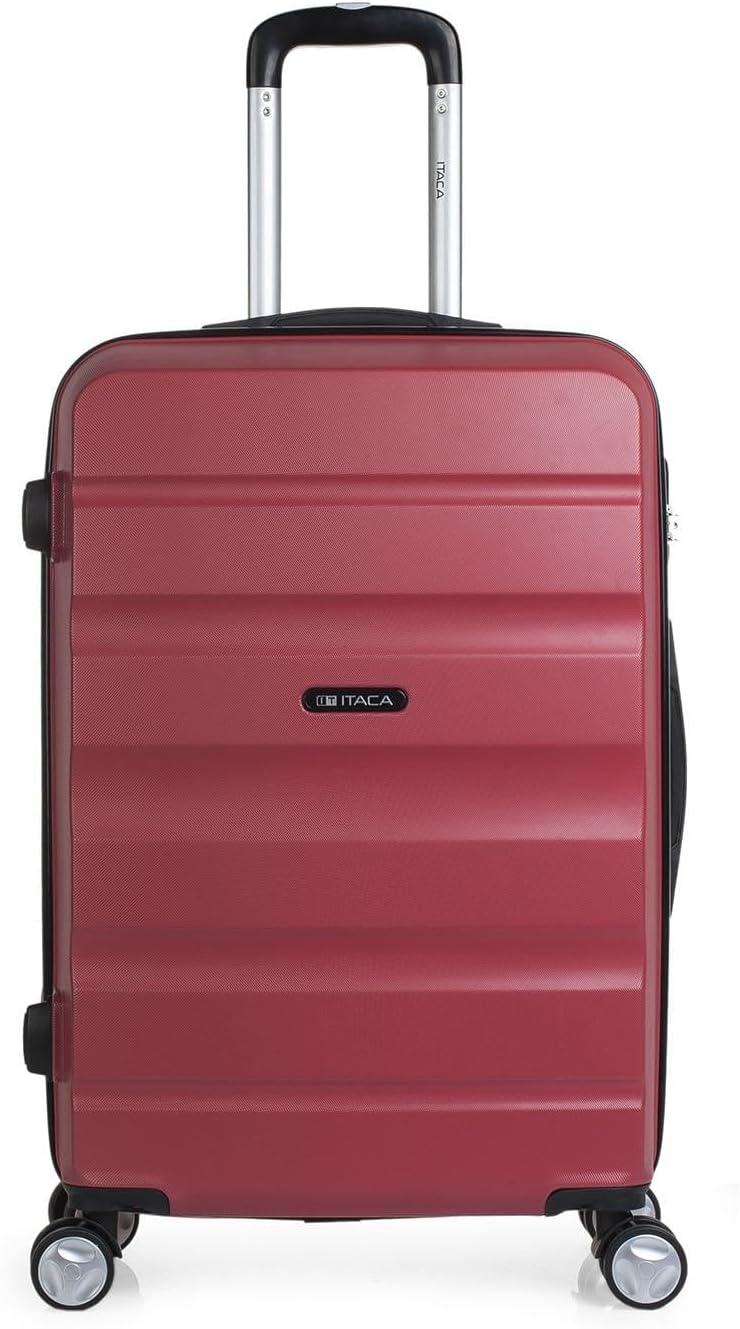 ITACA - 3er Hartschalen Kofferset 55/65/75 cm ABS. 4 Rollen. Robuster und Leichter. Hängeschloss. Kl