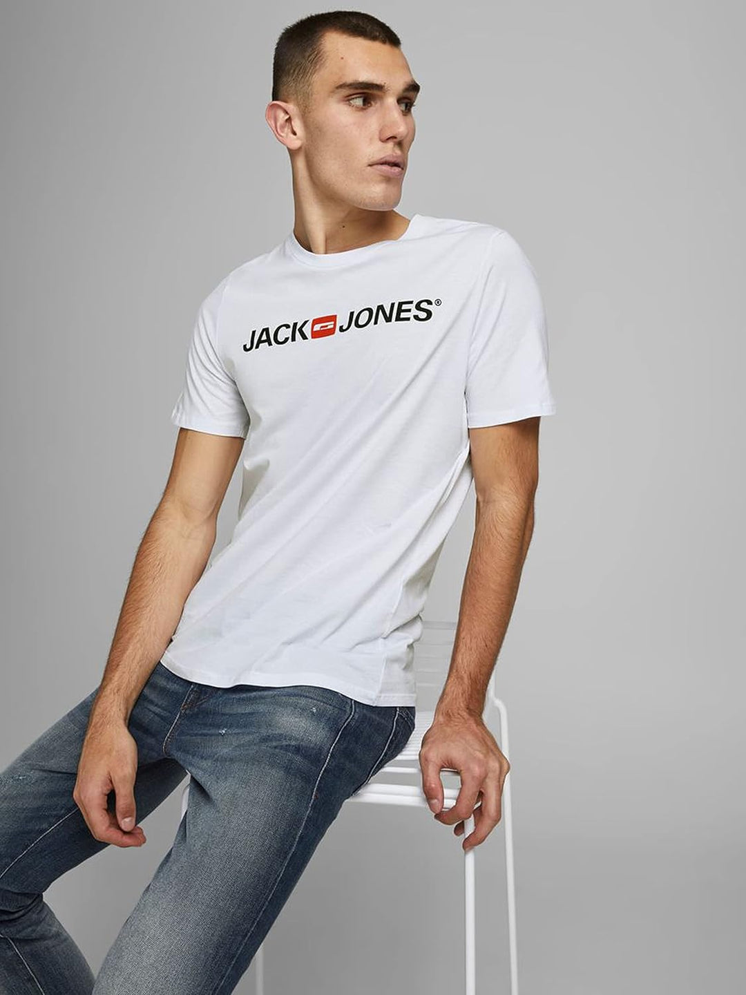JACK & JONES Herren T-Shirt (3er Pack) XS - White / White / White, XS - White / White / White