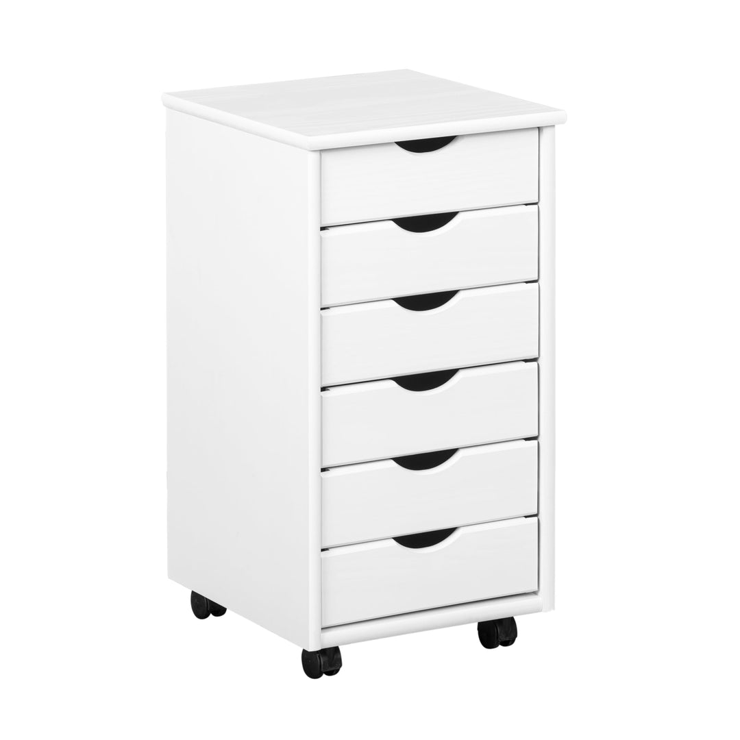 Inter Link – Rollcontainer – Rollcontainer mit 6 Schubladen – Bürocontainer - Rollschrank – Rollwage