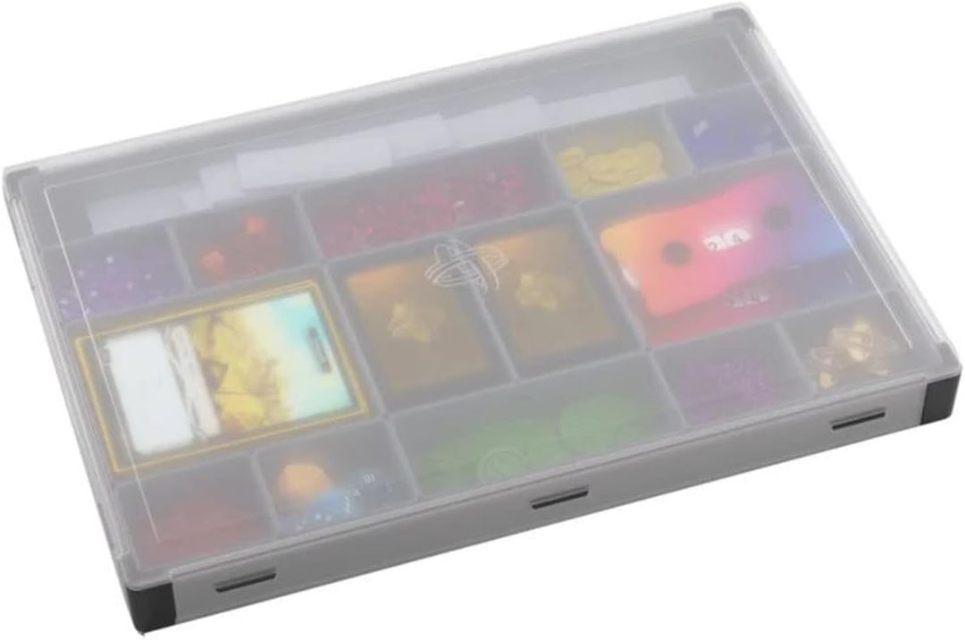 Token Silo XL Convertible (Black) - Stackable Token Box - 15 Removable Trays in 5 Different Sizes -