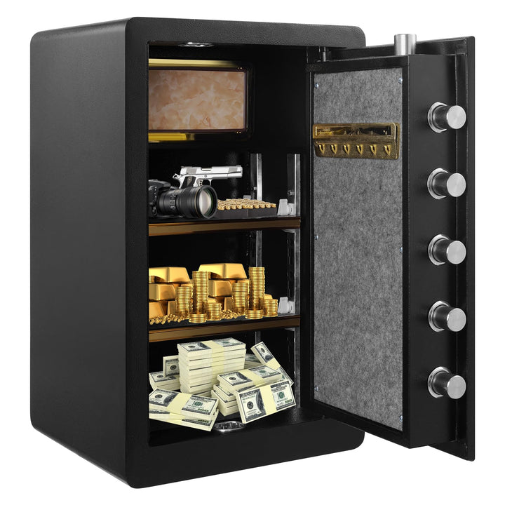 Sararoom 73L Safe Tresor Feuerfest | Möbeltresore | Elektronischer Tresor mit Programmierbarem digit