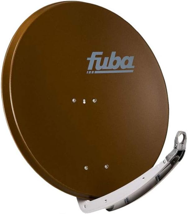 Fuba DAA 850 B Satellitenantenne 85cm Aluminium Braun DEK 417 Quad LNB Direktanschluss 4 Teilnehmer