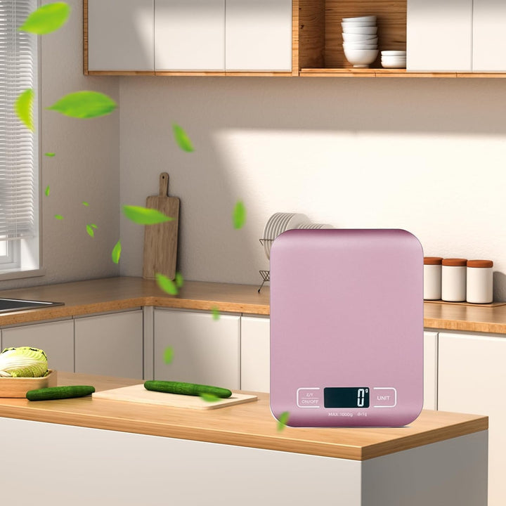 Küchenwaage Digital, 10kg/1g Waage Küchenwaage, USB Wiederaufladbare Digital Küchenwage mit Led Disp