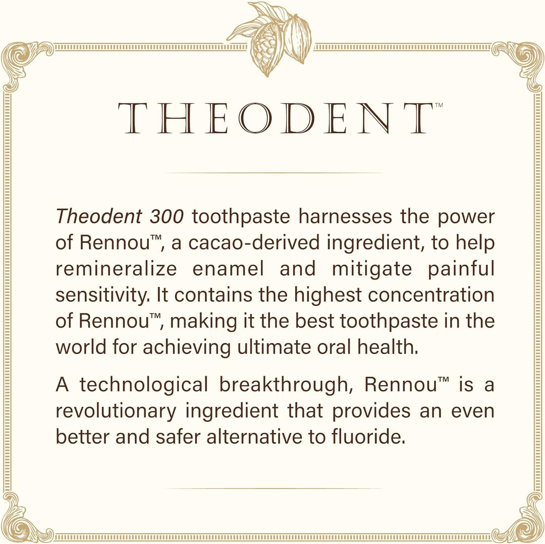 Theodent 300 Clinical Strength Whitening Crystal Mint 3.4 Oz