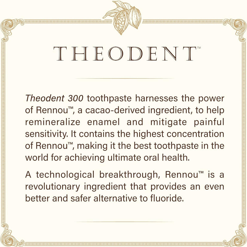 Theodent 300 Clinical Strength Whitening Crystal Mint 3.4 Oz