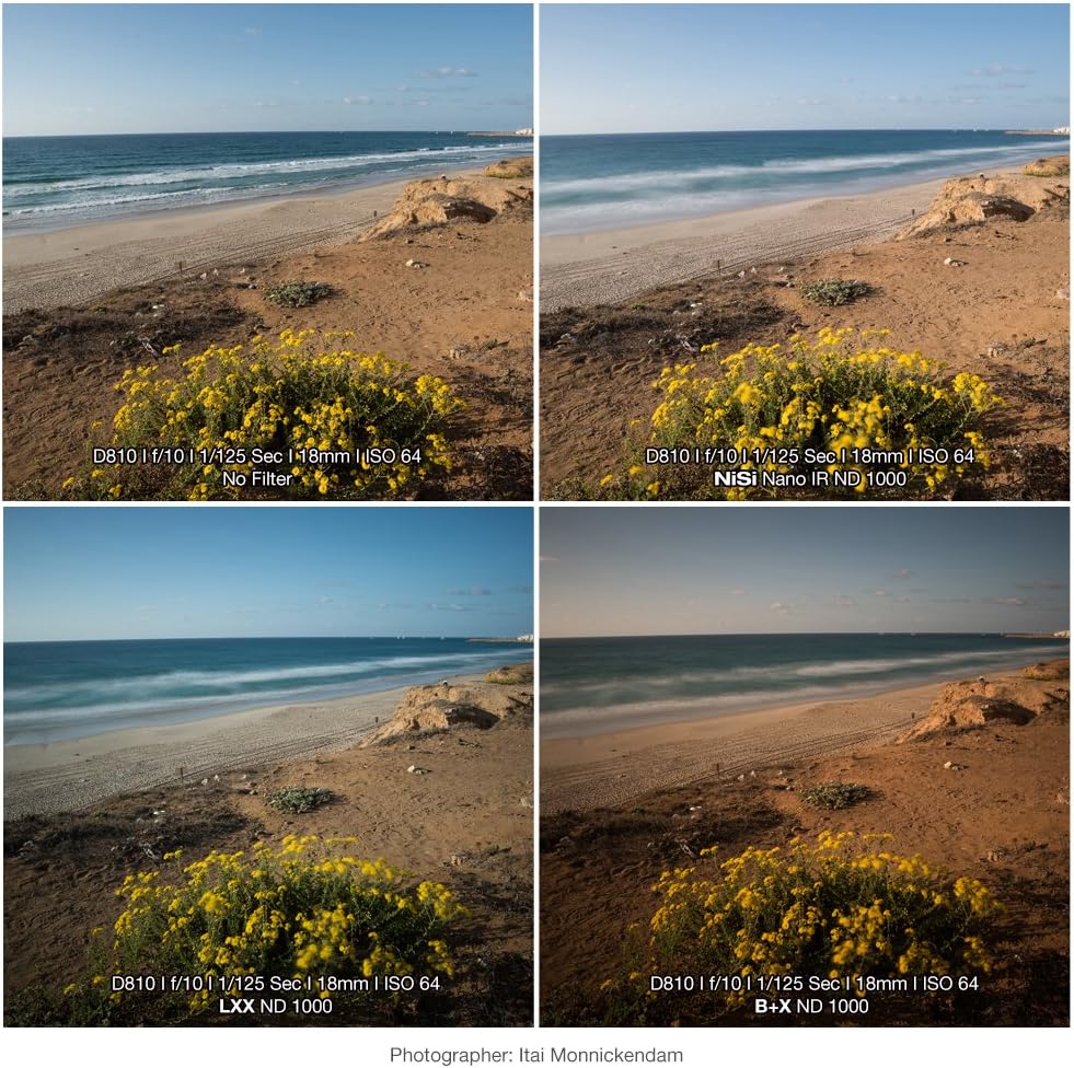 NiSi Neutral-Graufilter 100x100mm ND16 1.2 (4-Blenden) 100x100mm ND 16 (1.2) 4Stops, 100x100mm ND 16