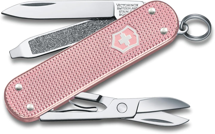 Victorinox, Schweizer Taschenmesser, Classic SD, Multitool, 5 Funktionen, Klinge, klein, Nagelfeile,