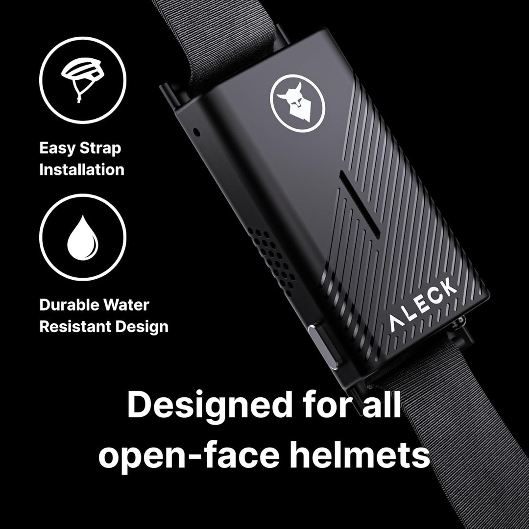 Aleck Punks Kabellose Bluetooth-Fahrradhelm-Lautsprecher – Premium-Open-Ear-Audio, Freisprechfunktio