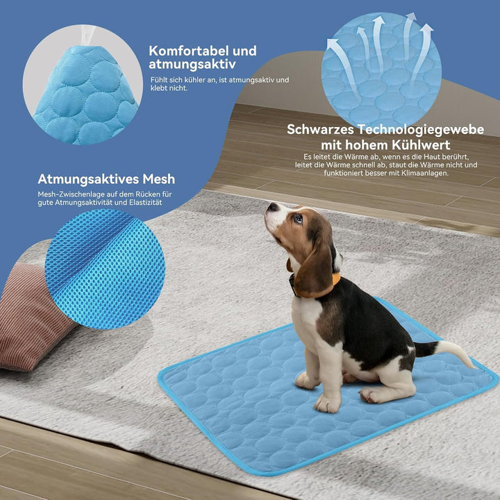 Kühlmatte Hund, Kühlmatte Katze M-XXL, Kühlende Decke, Waschbar Haustiere Kühldecke Hund für Zuhause