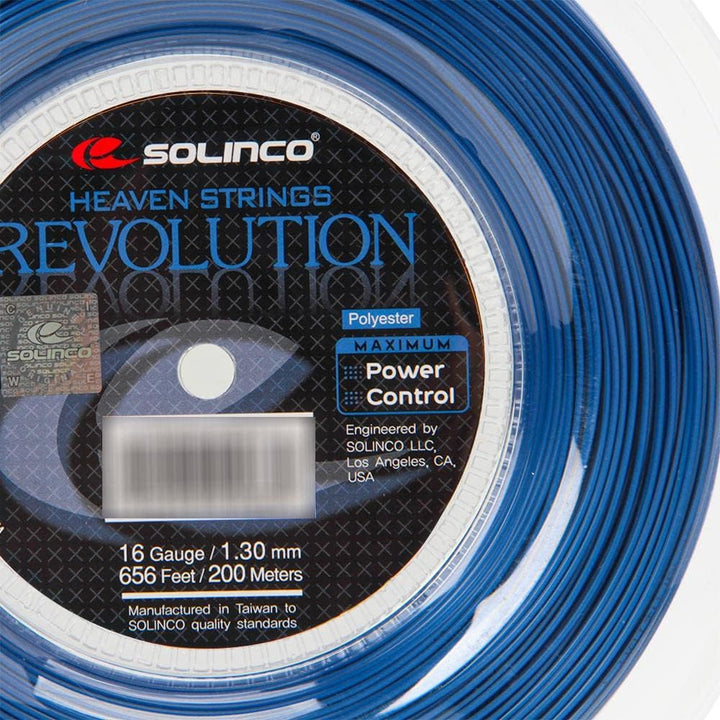 Solinco Revolution 200M Blau Tennis Saitenrolle 200m Monofil Blau 200 m, 200 m