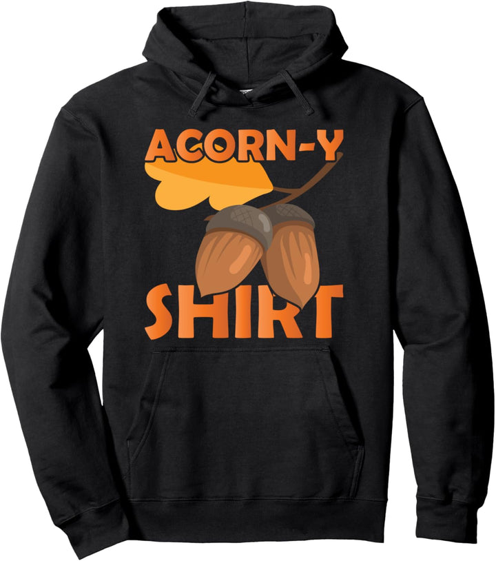 Acorn Corny Autumn Fall Leaves - Erntedankfest Pullover Hoodie