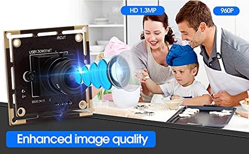 G 0.01lux USB Kameramodul 1.3mp Webcam modul Weitwinkel HD geringe Beleuchtung Webkamera,960P 3.6mm