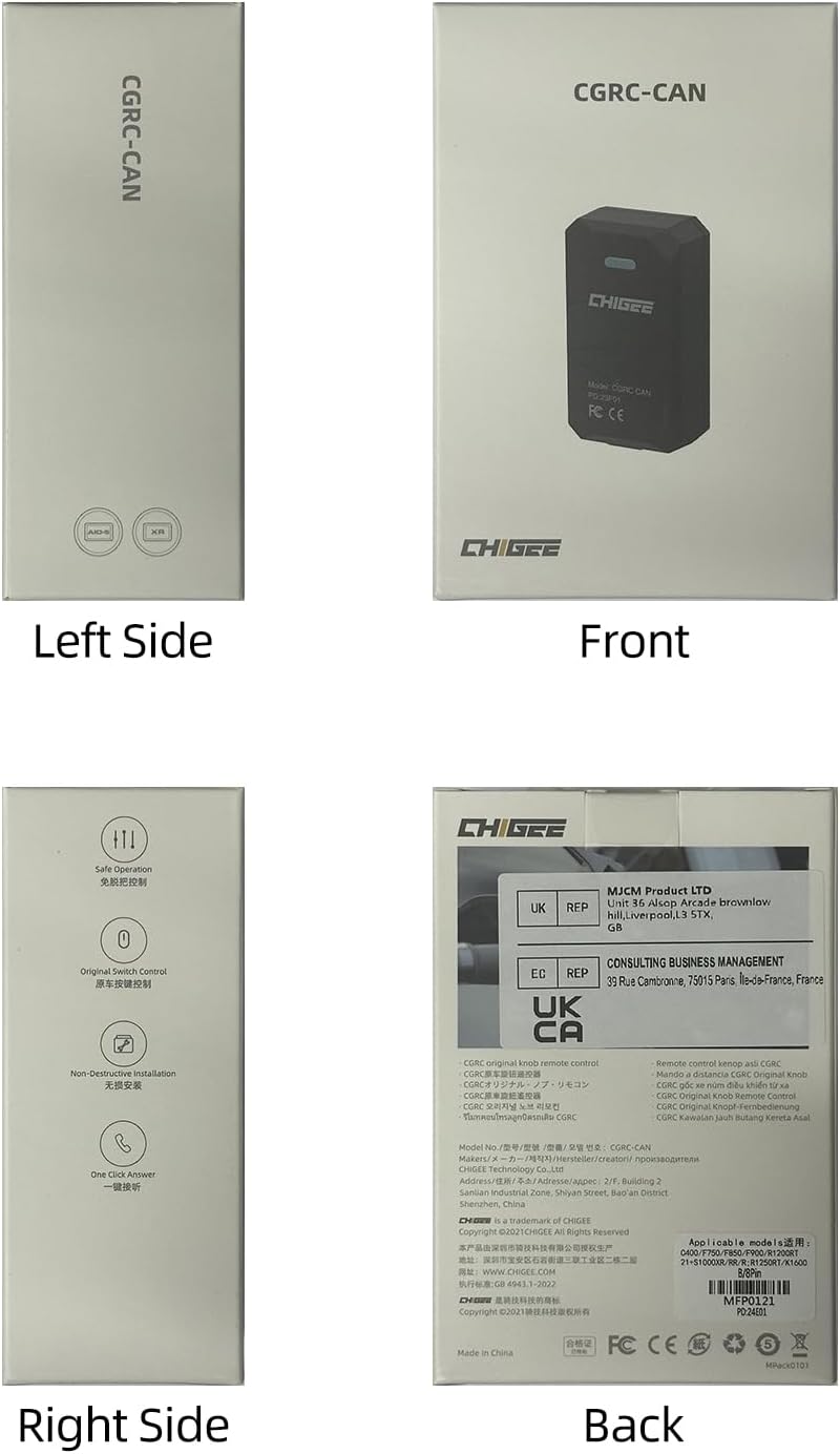 CGRC CAN-Fernbedienung 8 PIN für CHIGEE AIO-5 Series, CHIGEE AIO-5 LITE AIO-5 PLAY AIO-5 PLAY