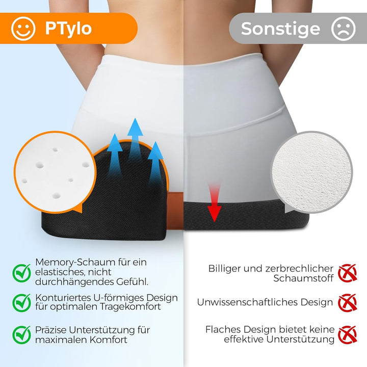Sitzkissen - Ergonomisches Sitzkissen für Bürostühle, Autositze, Spielstühle, mit komfortabler Unter