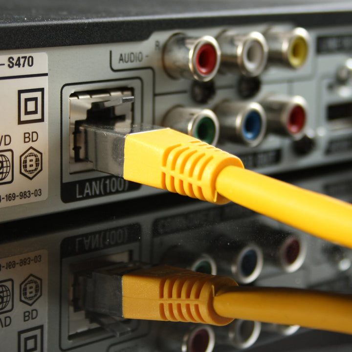 10m gelb - 10 Stück Cat.6 Patchkabel Netzwerkkabel CAT6 S-FTP Gigabit LAN PIMF CAT 6 Kupfer CU Halog