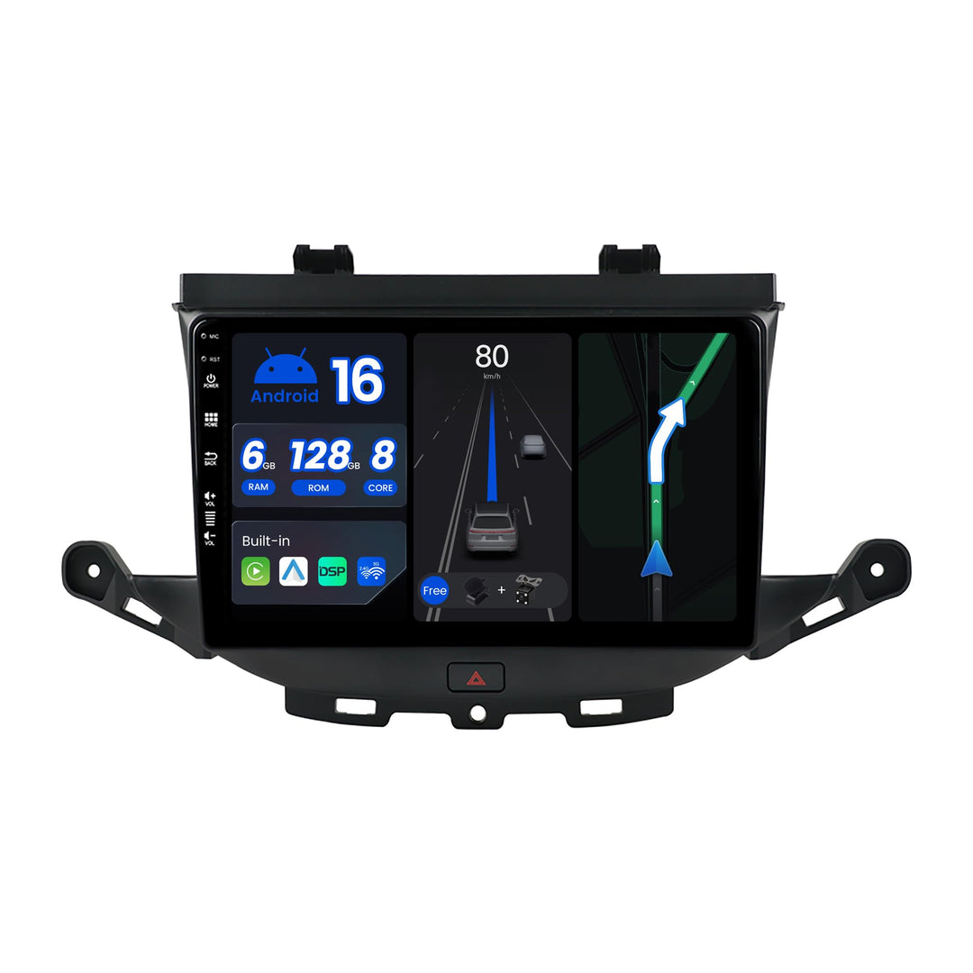 6G+128G - Android 12 IPS Autoradio Passt für Vauxhall Astra K/Buick Verano GS (2016-2020) - Kabellos