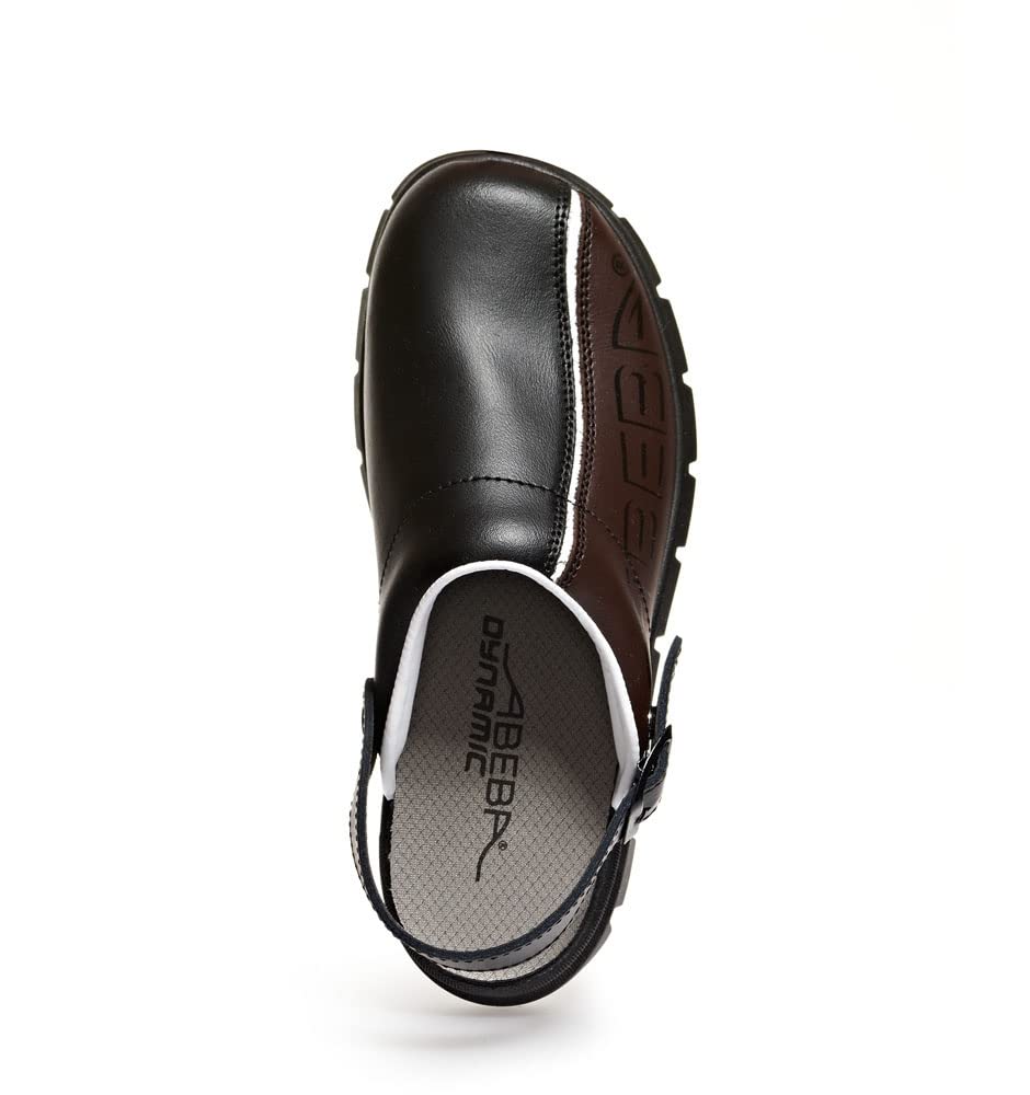 Abeba Herren Dynamic Clogs, Schwarz Braun, 40 EU, 40 EU