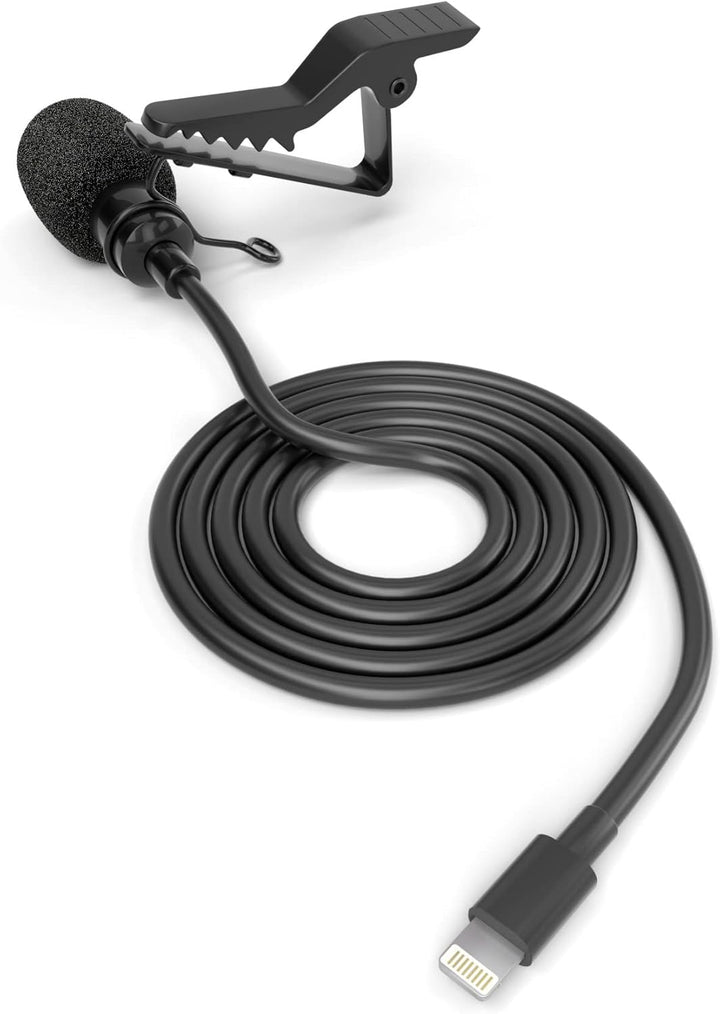 ayex Lavalier Mikrofon Kompatibel mit iPhone Kompatibel mit iPad Windschutz und Klemme perfekt für I