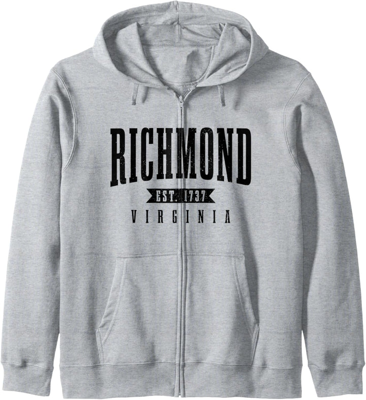 Richmond Est. 1737 Virginia Vintage USA Amerika Souvenir Kapuzenjacke