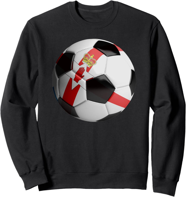 Nordirland Flagge Fussball Fussball Sweatshirt