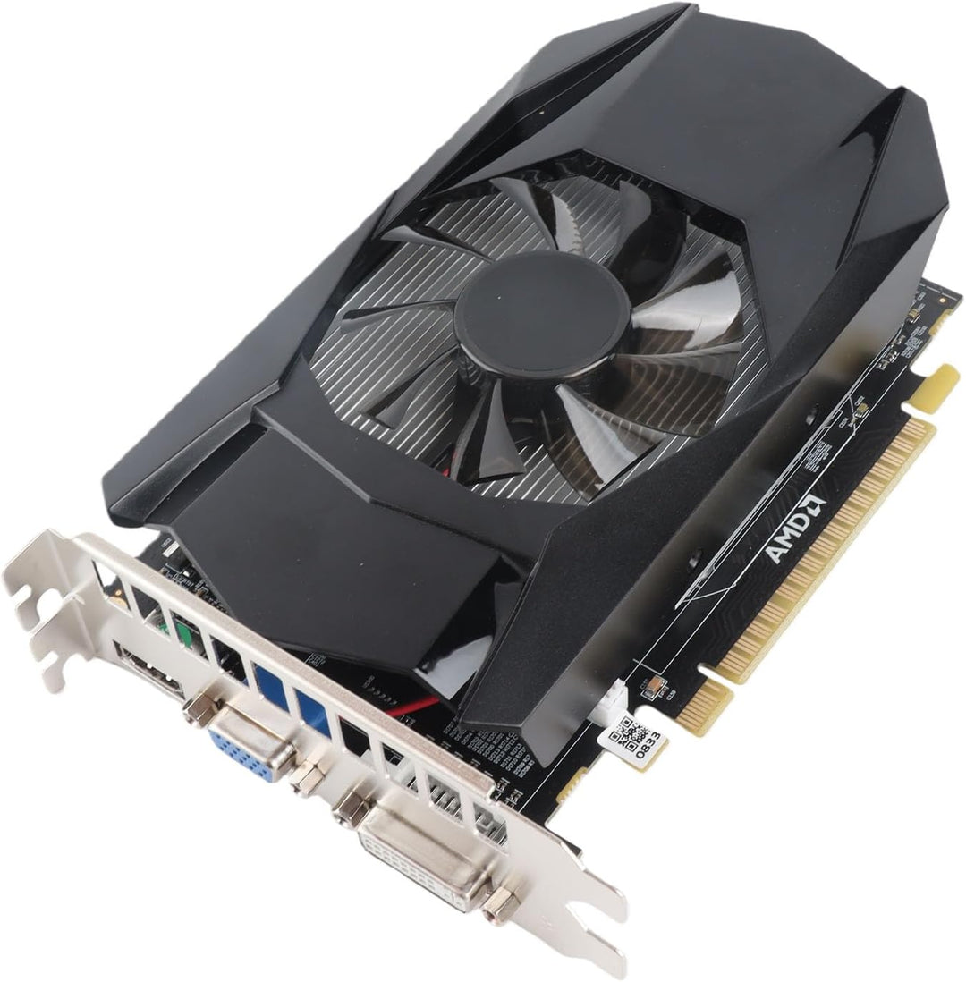 PC Grafikkarte für RADEON HD 7670, Computer Grafikkarte mit Windforce-Kühlsystem Gaming Grafikkarte