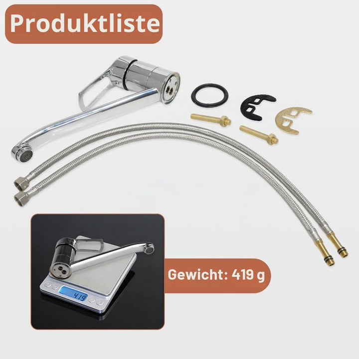 Wasserhahn Küche Küchenarmatur mit Einhebelmischer Armatur Küche Keramikkartusche Mischbatterie Küch